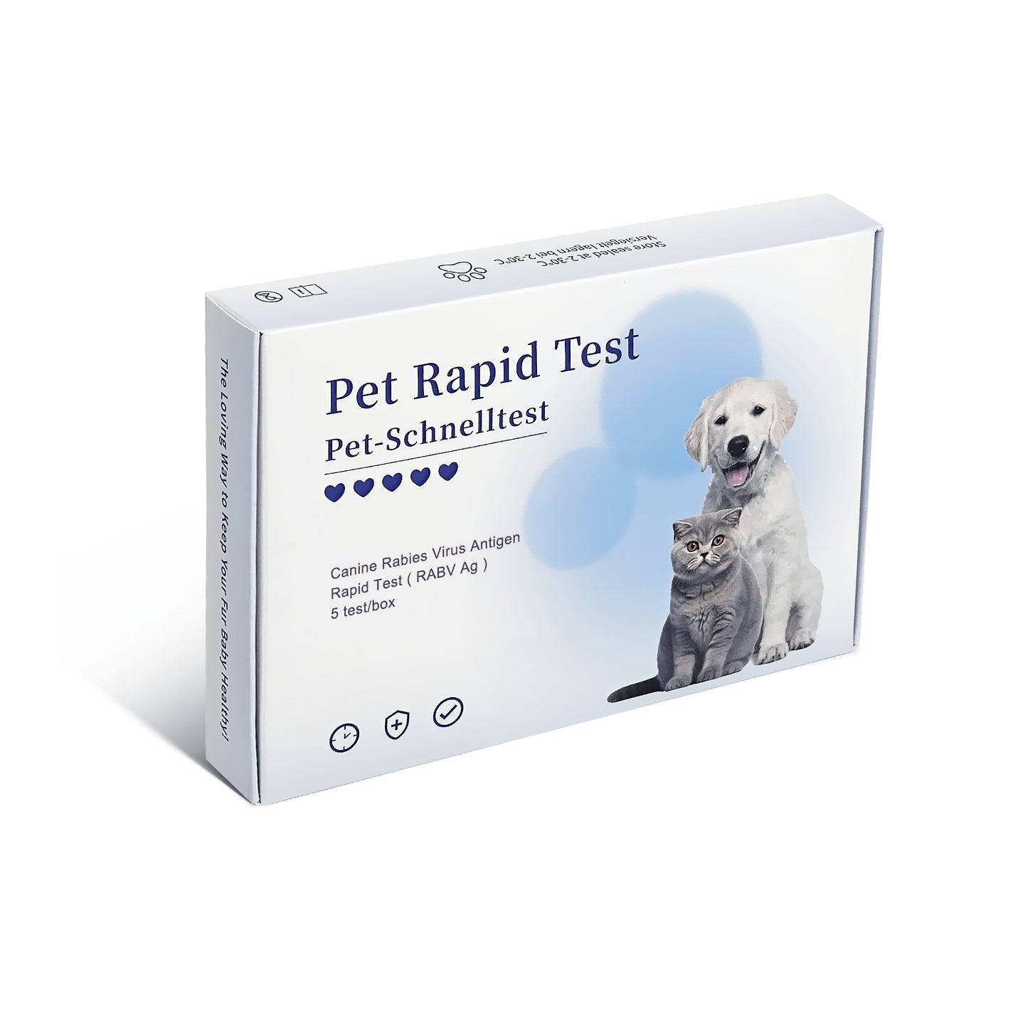 PawsXfun Pet Rabies Test Kit: 5-Minute Home Saliva Detection - Accurate Screening For All Animal Breeds & Ages