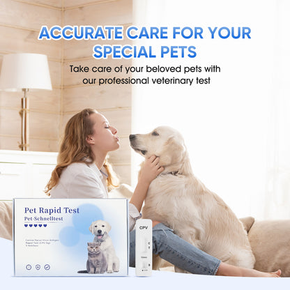 PawsXfun Canine Pravo Virus Test Kit: 5-Piece Dog CPV Home Detection In Feces/Vomit 5 Minute - Accurate & Non-Invasive For All Breeds & Ages