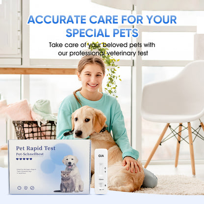 PawsXfun Giardia Test Kit: 5-Piece Home Detection For Dogs & Cats - Fast 5 Min Results From Feces/Vomit, Accurate For All Breeds & Ages